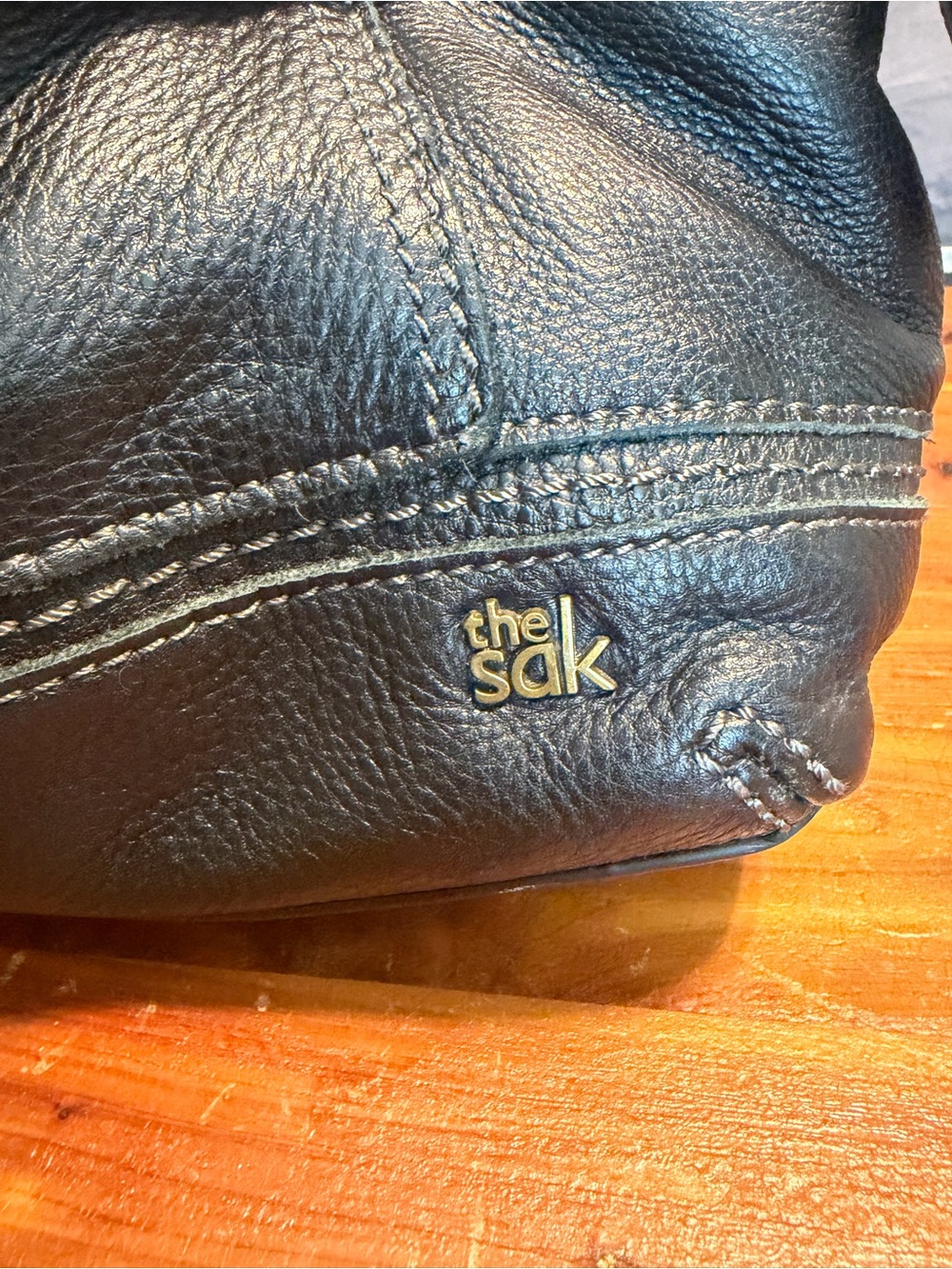 The Sak Kendra Black Pebbled Leather Hobo - Picture 4 of 8